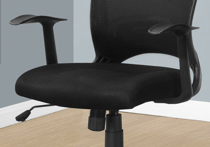 Office Chair, Adjustable Height, Swivel, Ergonomic, Armrests, Mesh - Black 8th Street
