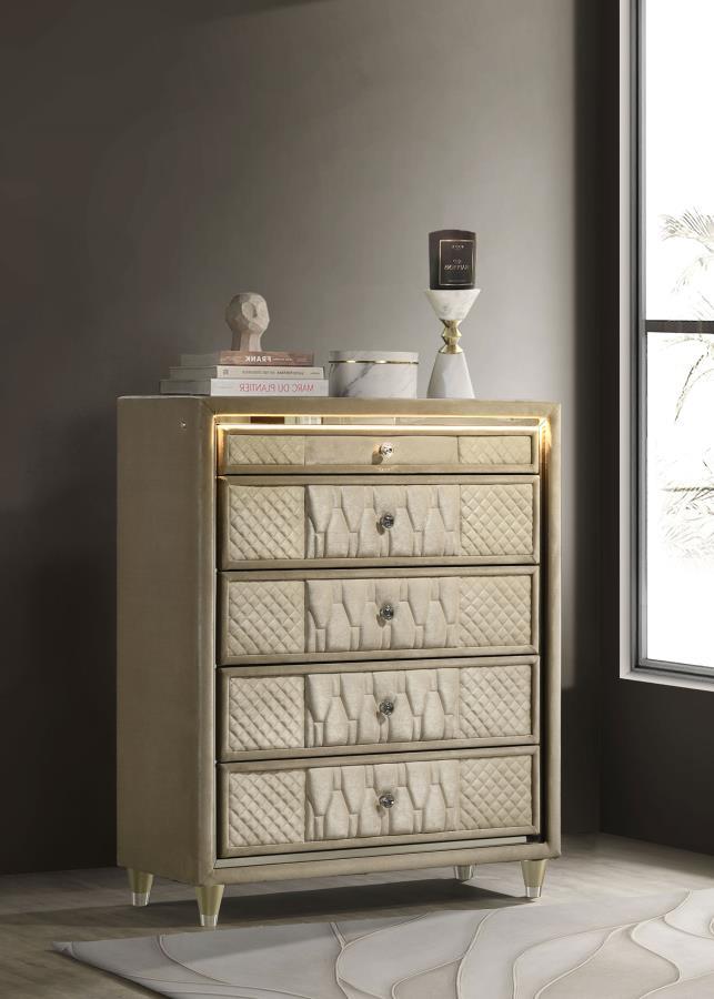 Lorient - 5-Drawer LED Chest of Drawers Coaster Fine Furniture