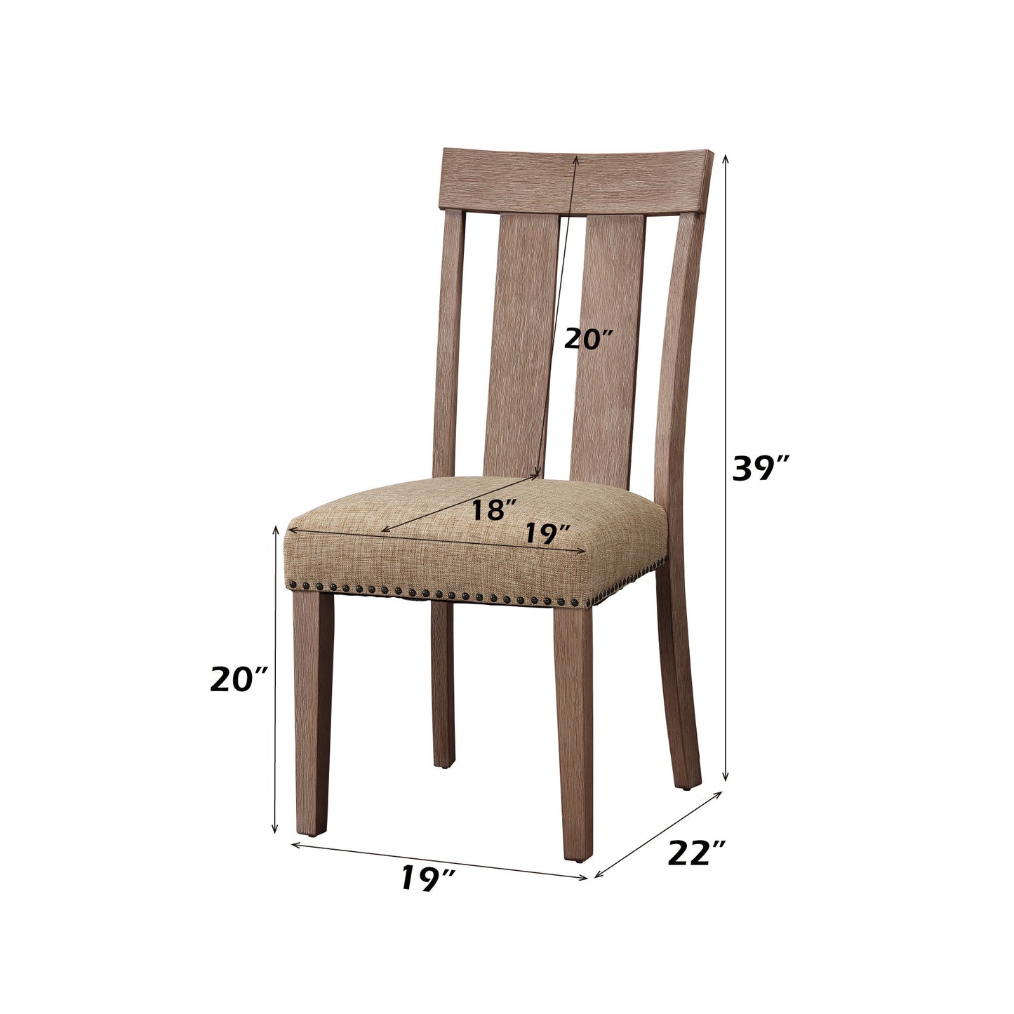Nathaniel - Side Chair (Set of 2) - Maple Acme