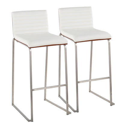 Mason Mara - Contemporary Fixed Height Barstool (Set of 2) Lumi Source