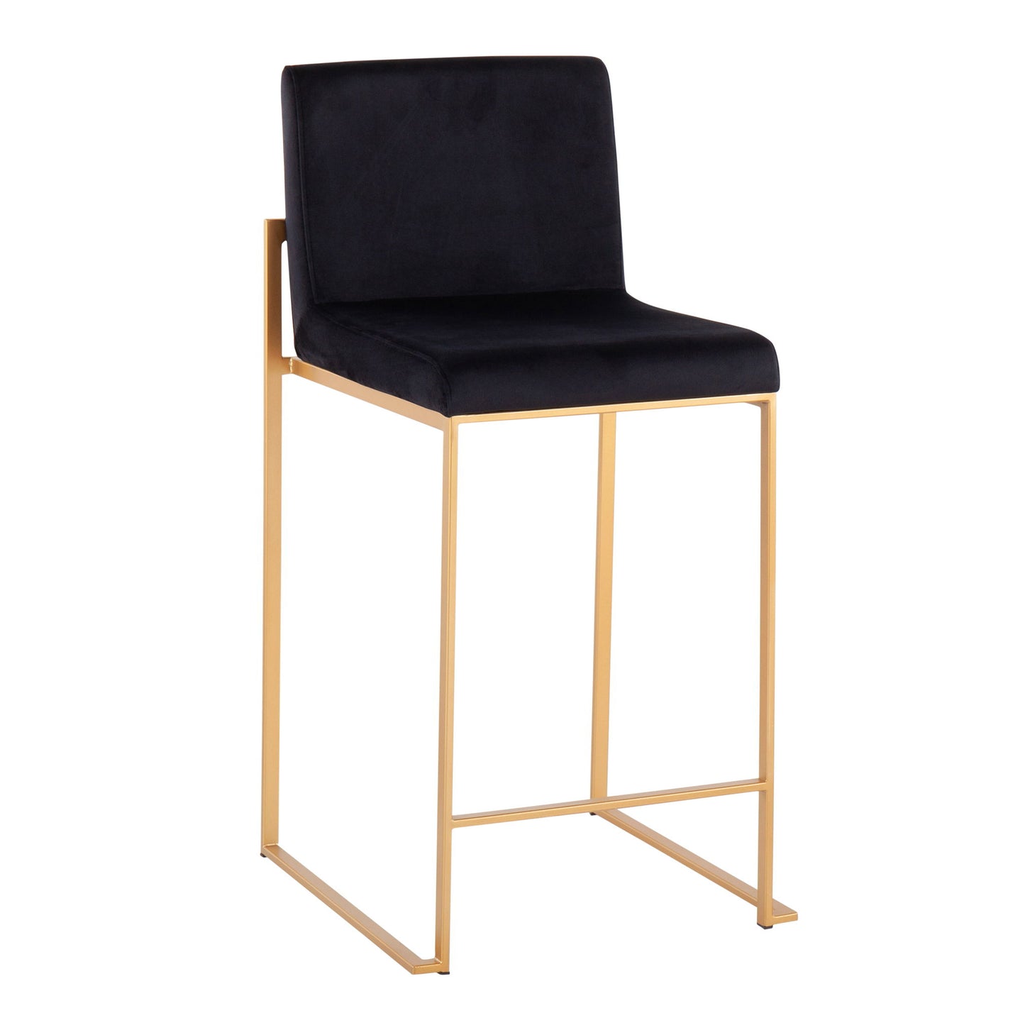 Fuji - Contemporary High Back Stylish Counter Stool Lumi Source