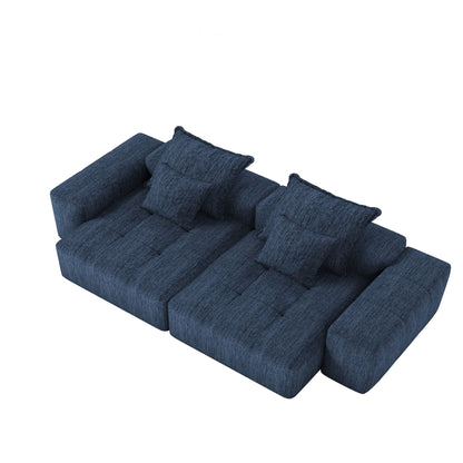 Modern Oversized Diy Combination Modular Sectional Sofa With Pillows Home Essentials