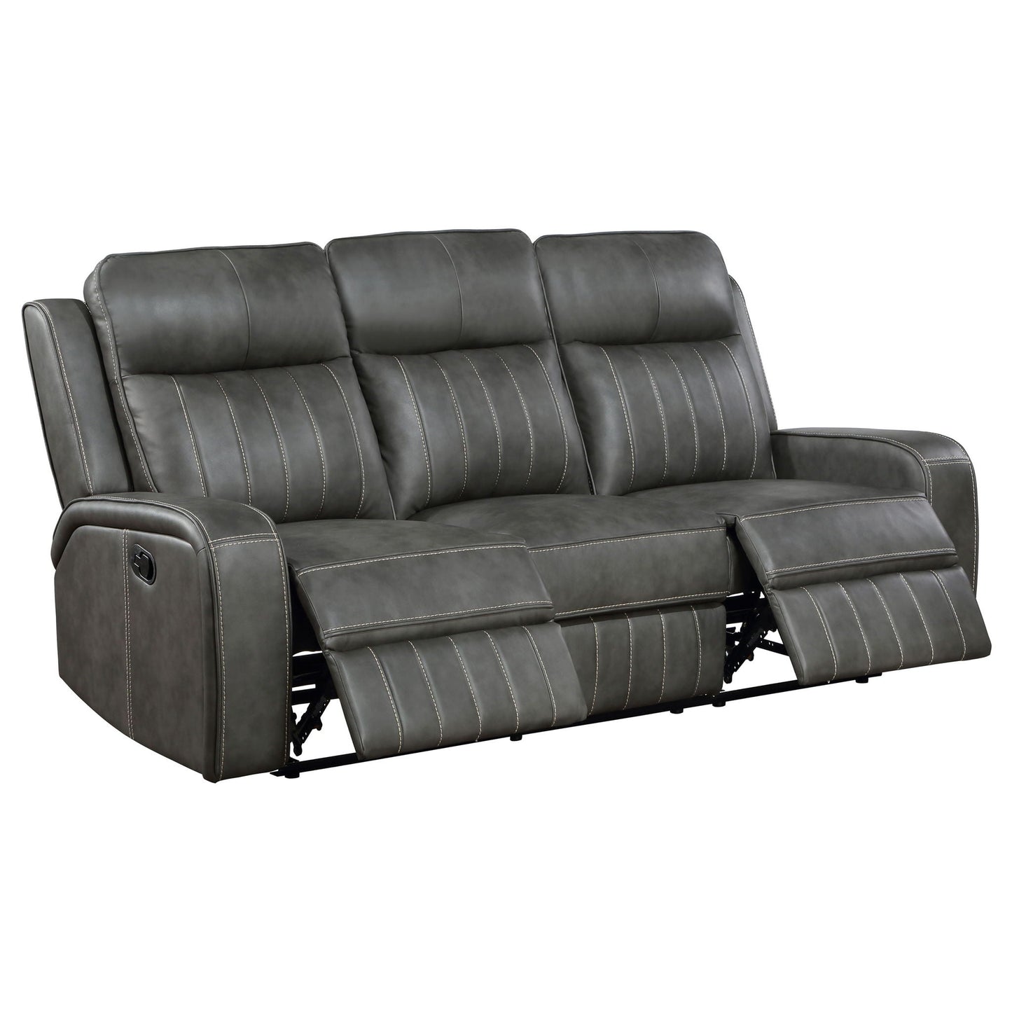 Mckinley - 3 Piece Reclining Sofa Set - Gray Furniture Max