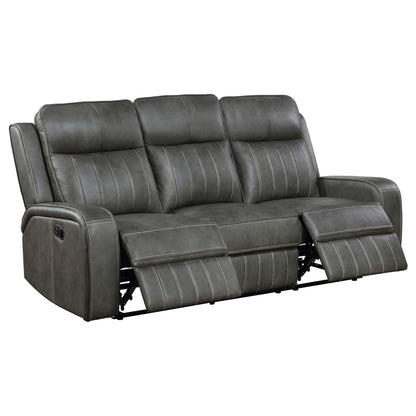 Mckinley - 3 Piece Reclining Sofa Set - Gray Furniture Max