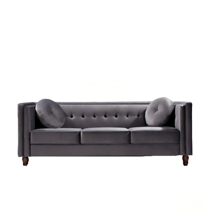 Chesterfield Sofa With Square Arms For Living Room US Pride