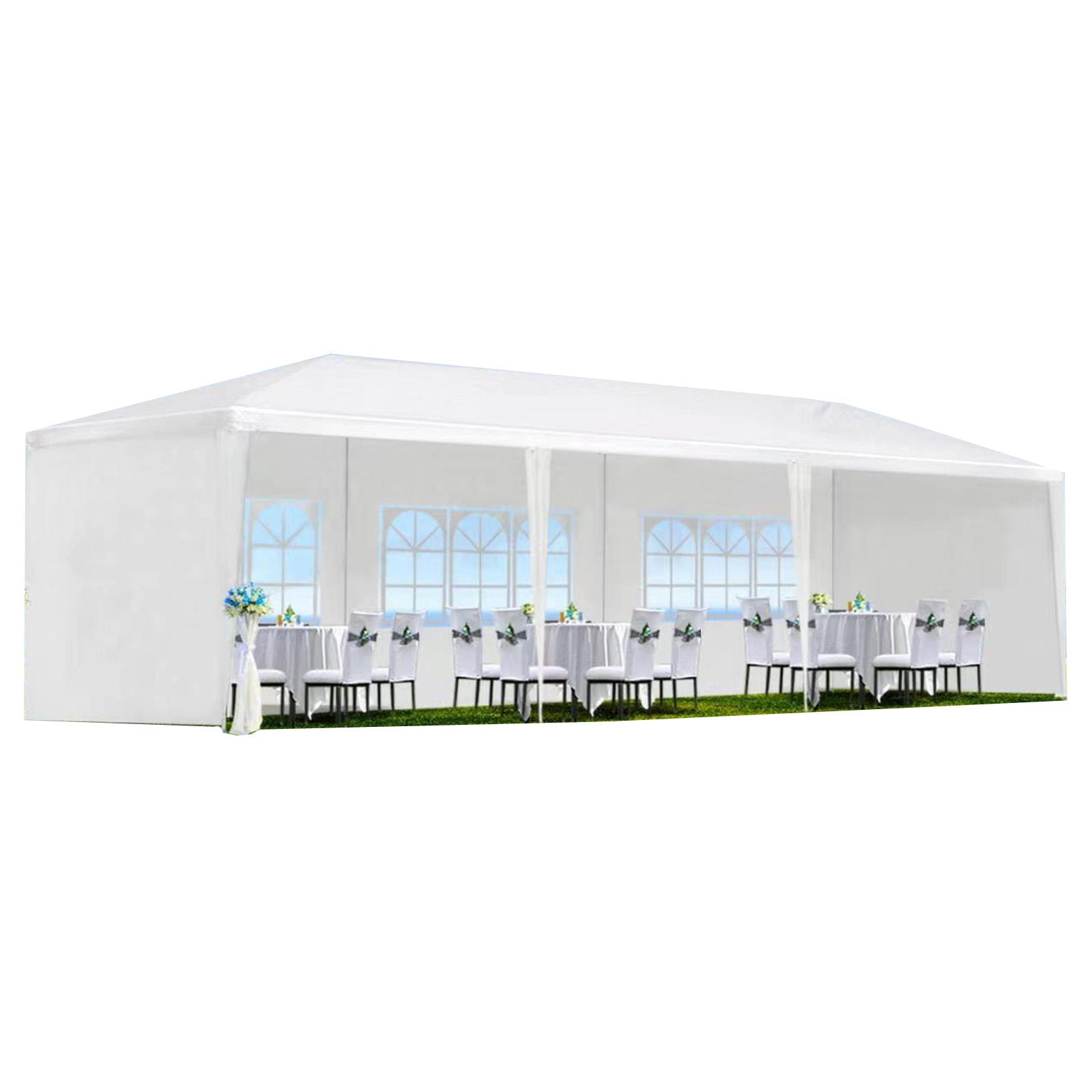 10X20' Outdoor Garden Gazebo Wedding Party Tent Canopy Marquee With Removable Sidewalls Home Essentials