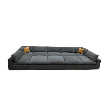 Custom Configuration Modular Sectional & Toss Pillows Home Essentials
