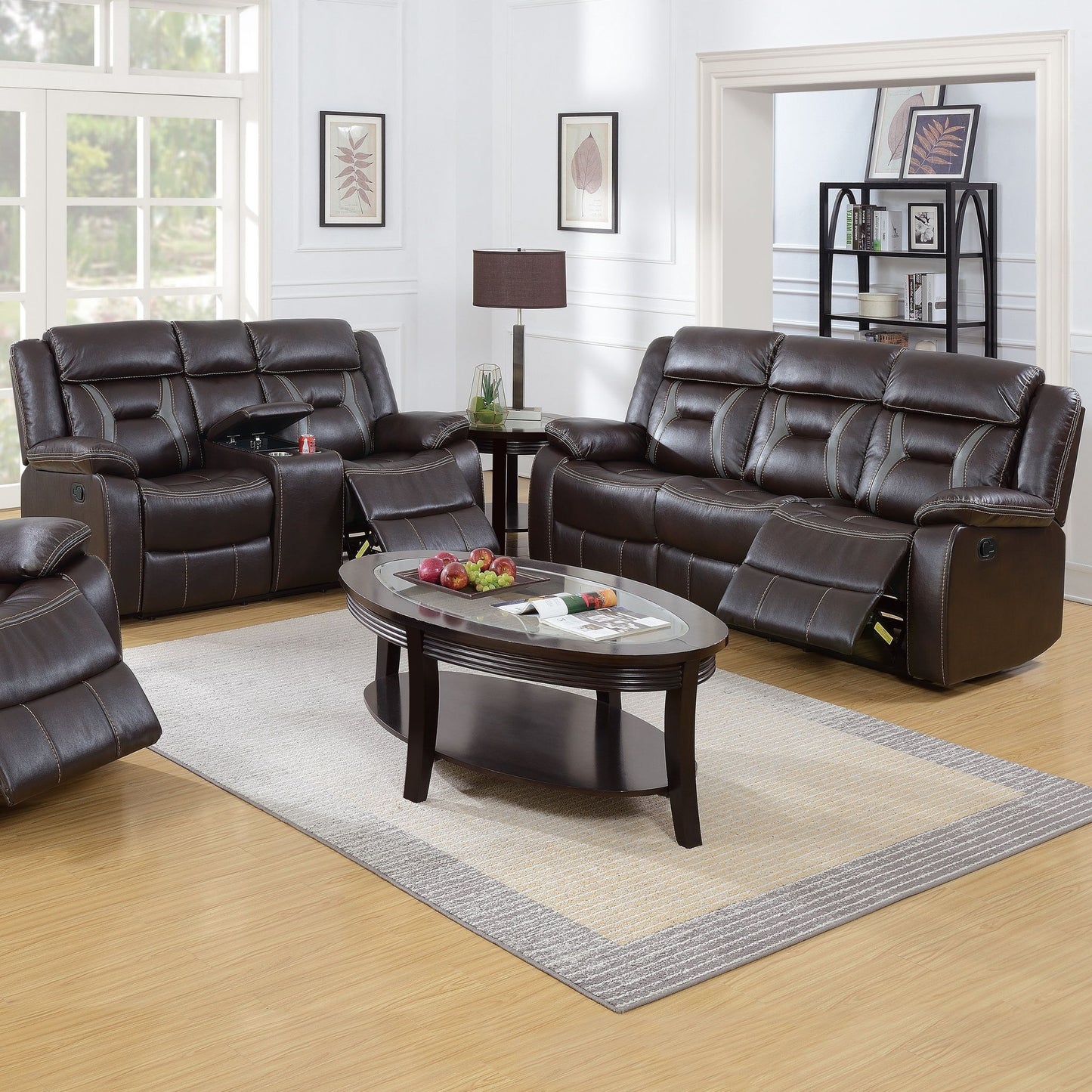 Living Room Set With Pillow Armrest And Tufted Backrest Home Essentials
