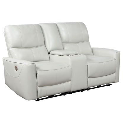 Denson - Power Reclining Loveseat With Console And USB Port Furniture Max