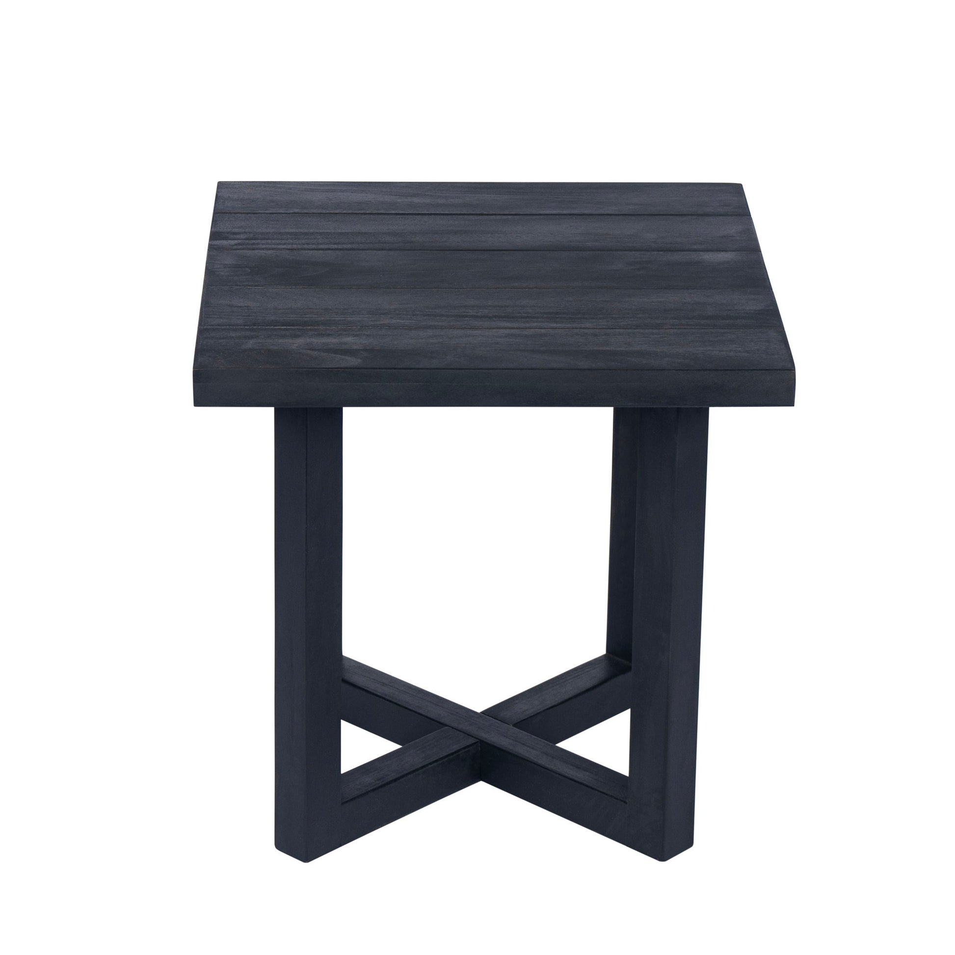 Ella - Square Side Table With Cross Stretcher Base Noble House