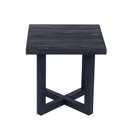 Ella - Square Side Table With Cross Stretcher Base Noble House