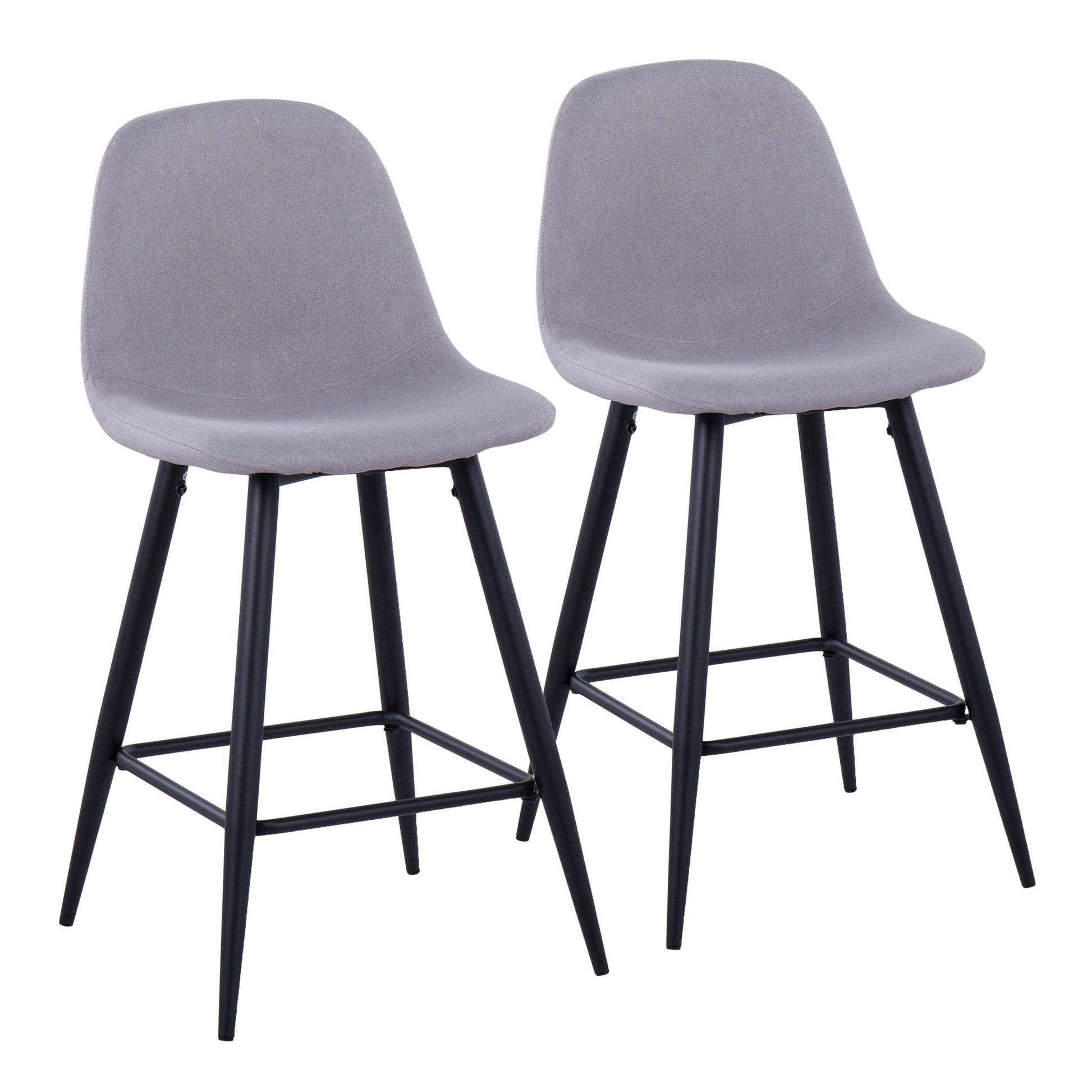 Pebble - Mid Century Casual Comfort Modern Counter Stool (Set of 2) Lumi Source