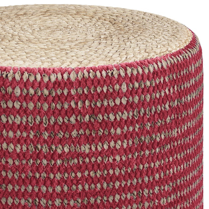 Larissa - Handcrafted Round Braided Pouf Simpli-Home