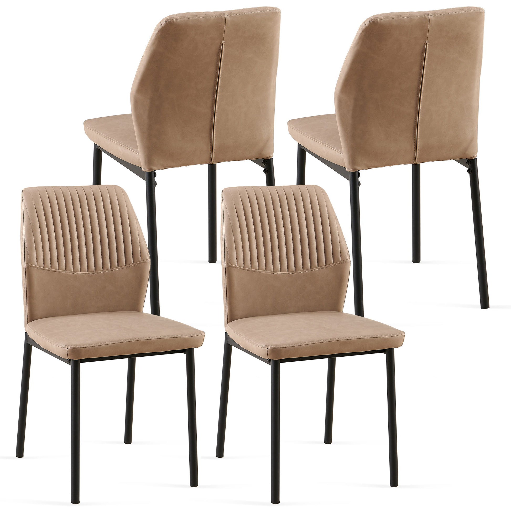 Dining Chairs Living Room Chair Modern Kitchen Armless Side Chair With Metal Legs Home Essentials
