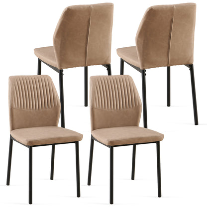Dining Chairs Living Room Chair Modern Kitchen Armless Side Chair With Metal Legs Home Essentials