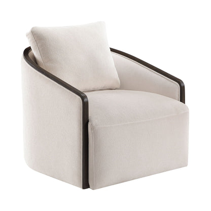Lenora - Accent Chair With Swivel - Beige Acme