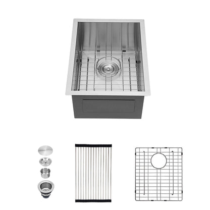Modern Style Undermount Sink With Stainless Steel, Deep Single Bowl Daily Nest