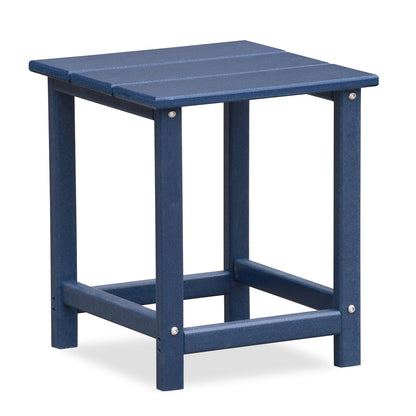 Folding Outdoor Adirondack Chair For Relaxing, Hdpe All-Weather Fire Pit Chair, Patio Lawn Chair For Outside Deck Garden Backyardf Balcony - Navy Blue Home Essentials