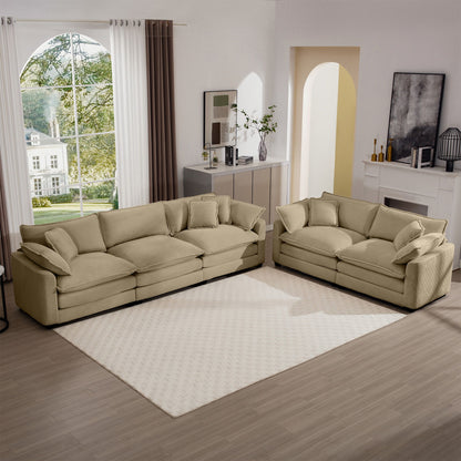 Elegant Oversized Sectional Sofa Set With Deep Seats And Flexible Layout Home Essentials