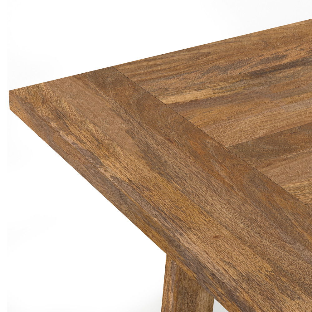 Whitley - Dining Table In Burnt Wax - Brown Simpli-Home
