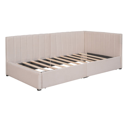 Upholstered Daybed, Sofa Bed Frame, No Box Spring Needed - Snoozhouse