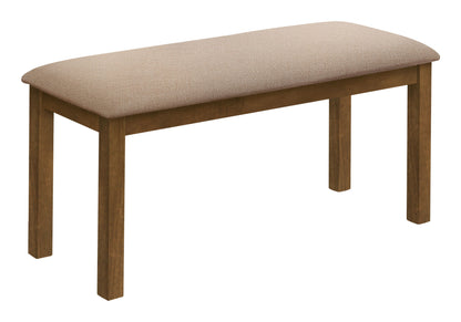 Bench, Rectangular, Upholstered, Dining Room, Entryway, Transitional 8th Street