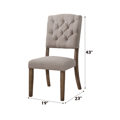 Bernard - Weathered Side Chair (Set of 2) Acme