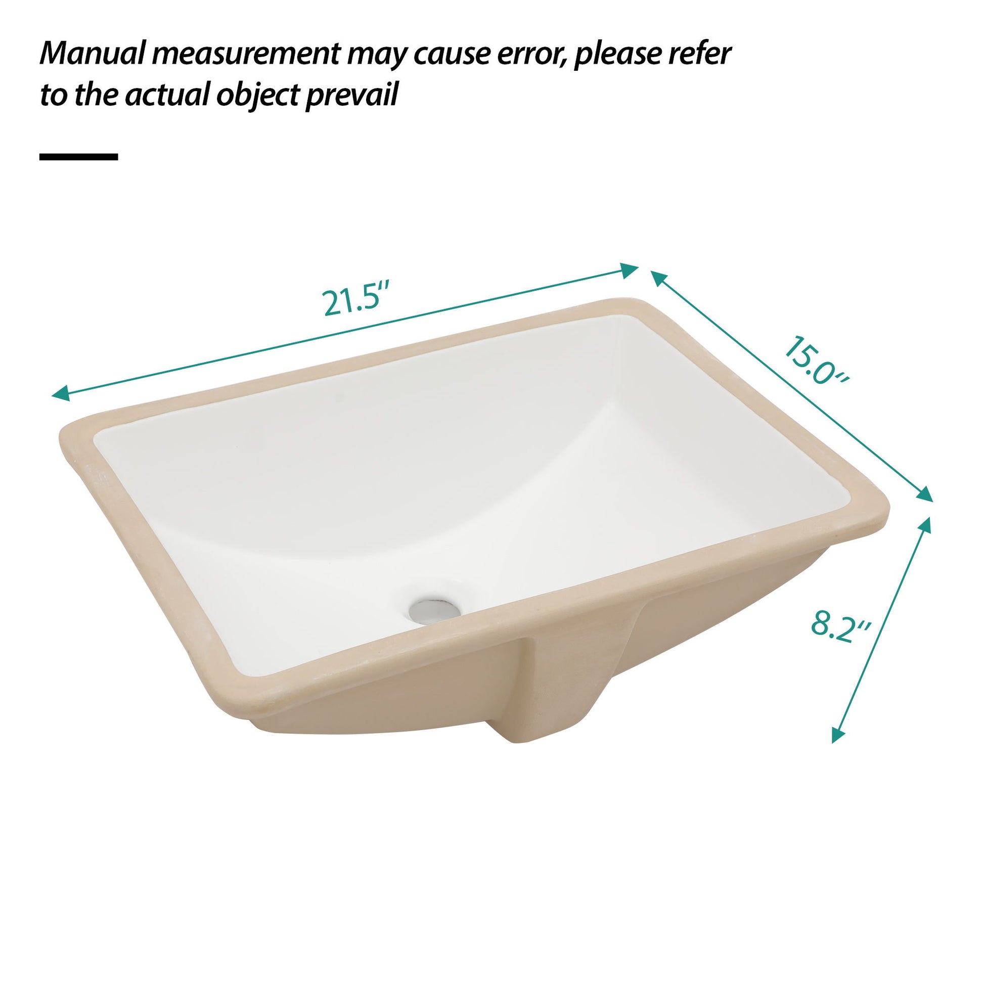 Modern Ceramic Undermount Bathroom Sink With Overflow, High Quality Daily Nest