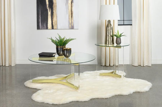 Janessa - Acrylic Coffee And End Table Set Coaster Fine Furniture