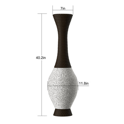 Tall Designer Floor Vase With Elegant 2 Tone Daily Nest