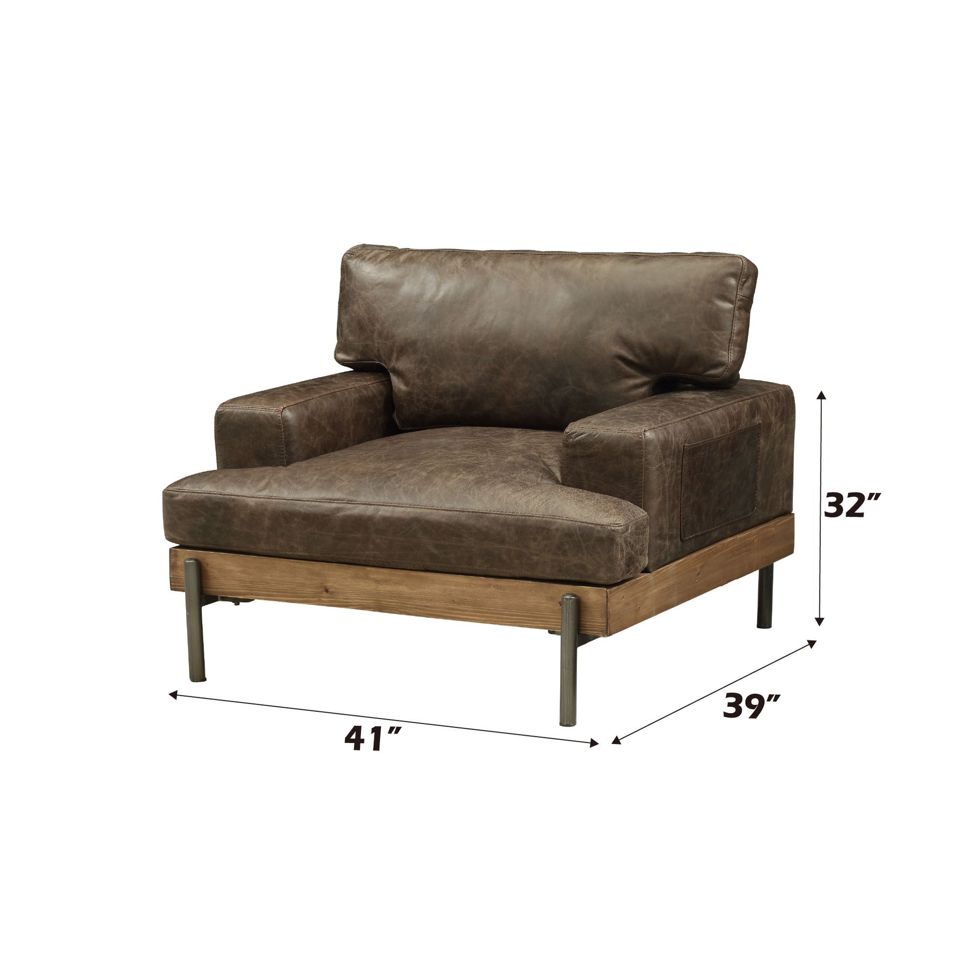 Silchester - Chair - Chocolate / Oak Home Essentials