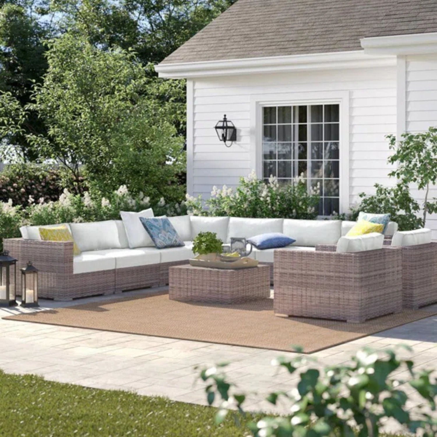 Sectional, Stylish Entertainment, Outdoor Living LSI Patio Furniture