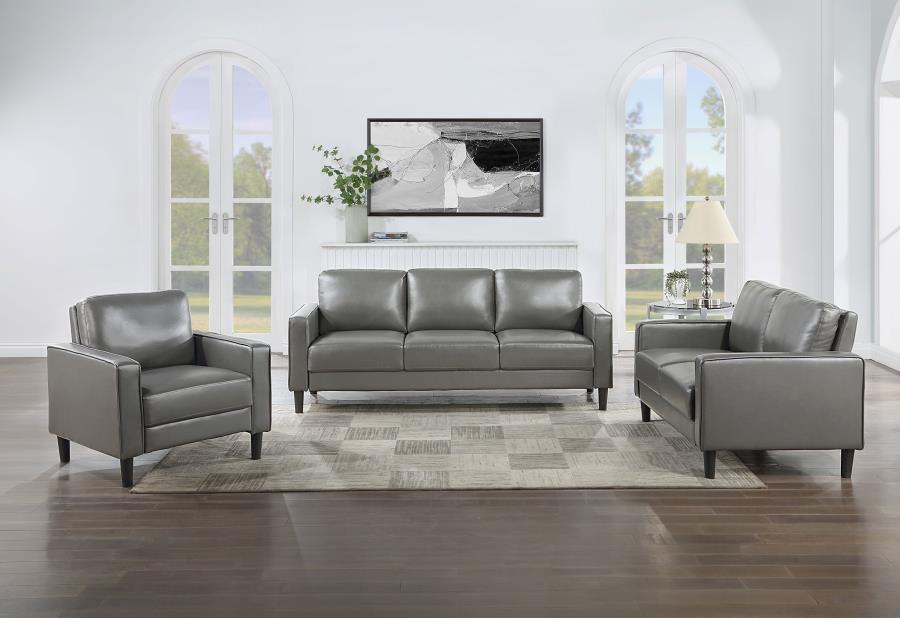 Ruth - Upholstered Track Arm Sofa Set Coaster Fine Furniture