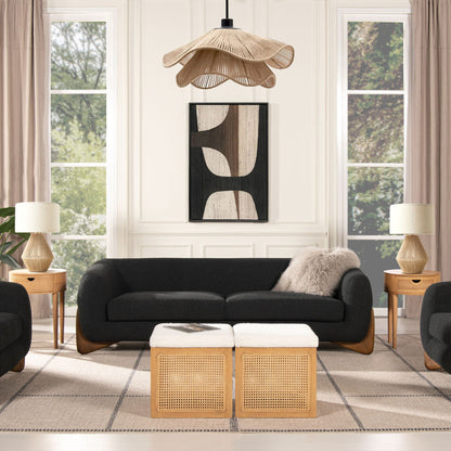 Alpine - Luxurious Upholstery Sherpa Sofa Jennifer Taylor Home