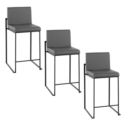 Fuji - Contemporary Modern Elegance, High Back Counter Stool Lumi Source