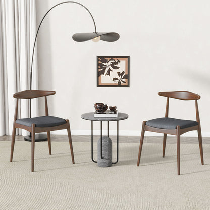 Dining Chairs With Ergonomic Backrest & Comfort Cushions (Set of 2) Noble House