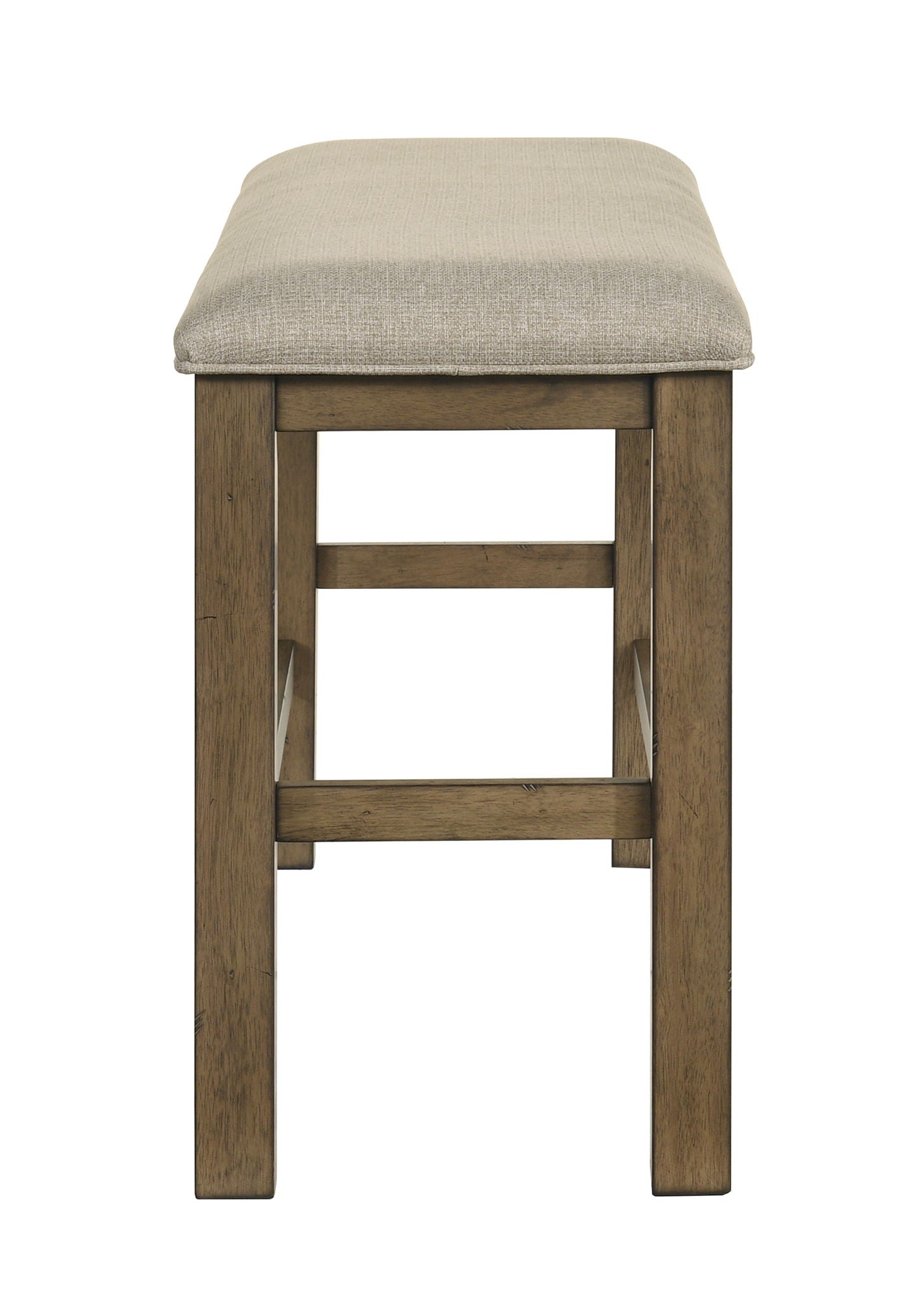 Cockrell - Counter Height Bench - Light Brown / Beige Crown Mark