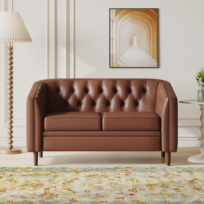 Sophisticated Loveseat With Diamond Stitched Detailing Noble House