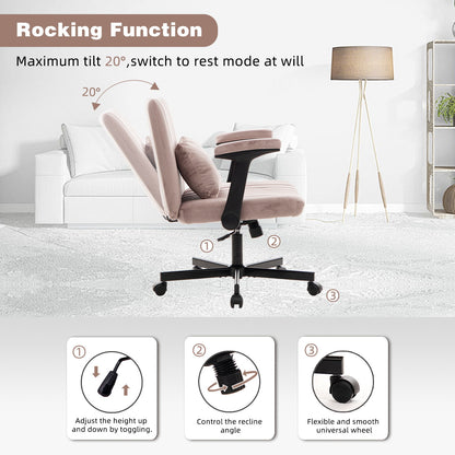 Criss Cross Armrest Office Chair With Wheels Home Essentials