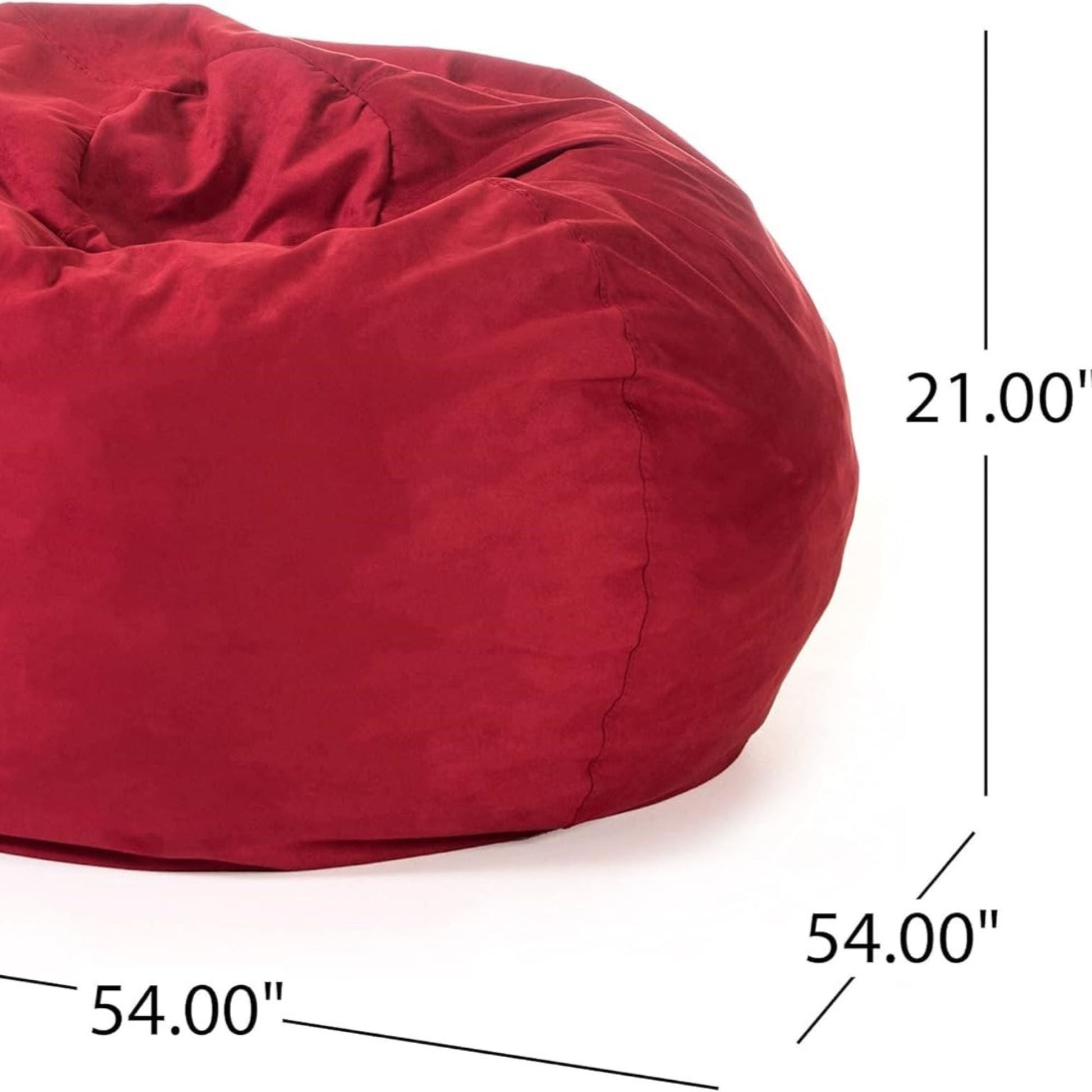 Comfortable High Density Shredded Foam Bean Bag Chair With Removable Cover Home Essentials