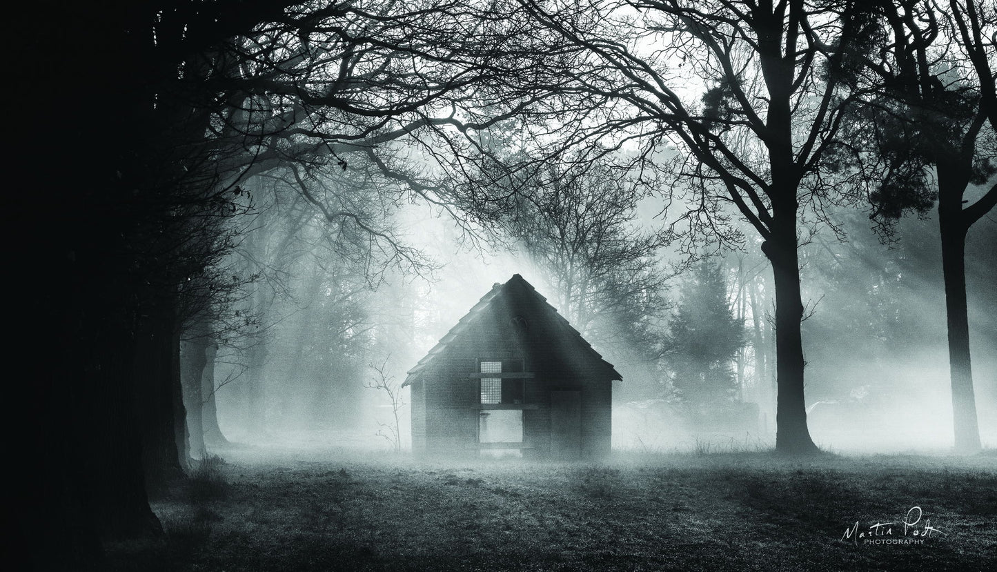 Framed Small - The Shed By Martin Podt - Dark Gray