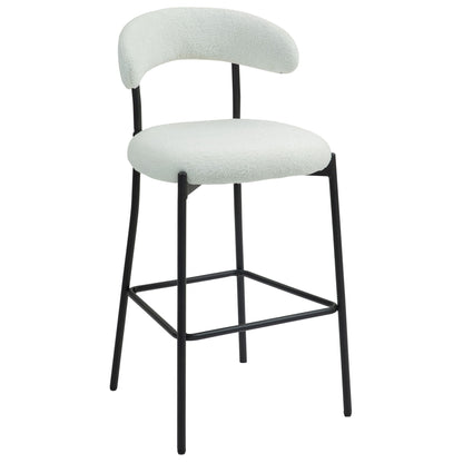 Counter Height Bar Stools With Powder Coating Base And Footrest Home Essentials