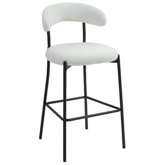 Counter Height Bar Stools With Powder Coating Base And Footrest Home Essentials