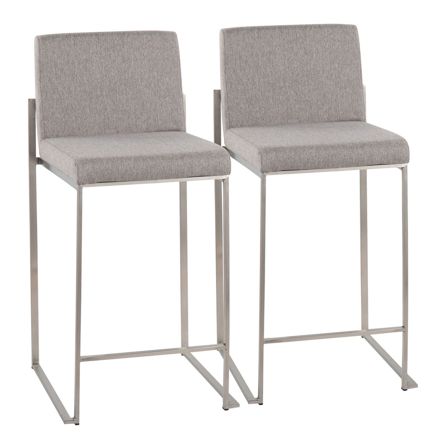 Fuji - Contemporary High Back Counter Stool, Functional Design Lumi Source