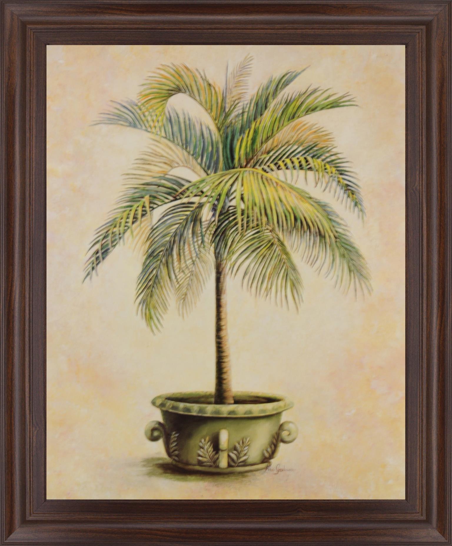 Verdant Palm Bliss - 28" x 34" Framed Wall Art Classy Art