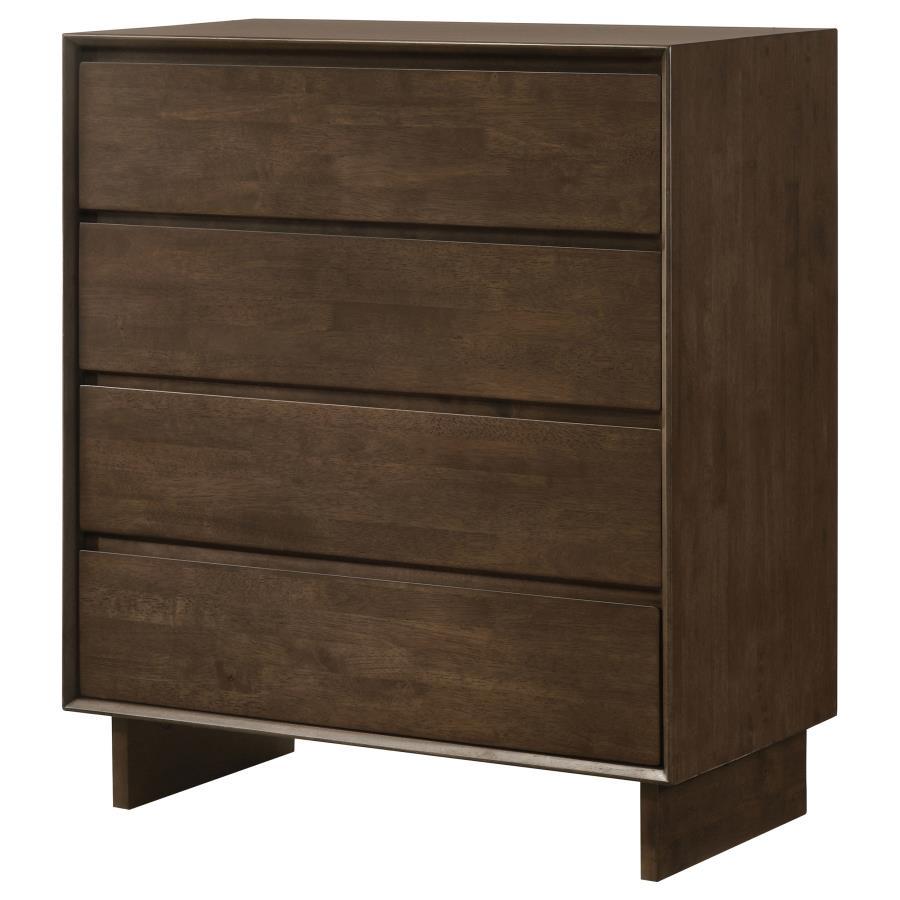 Glenwood - 4-Drawer Chest Of Drawers - Warm Brown Coaster Fine Furniture