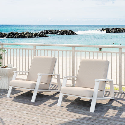 Outdoor Patio Lounge Chair (Set of 2) Noble House