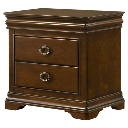 Garland - 3-Drawer Nightstand Bedside Table - Brown Cherry Coaster Fine Furniture