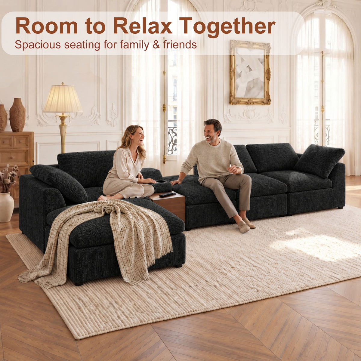 Modular Cloud Couch With Storage Console Home Essentials