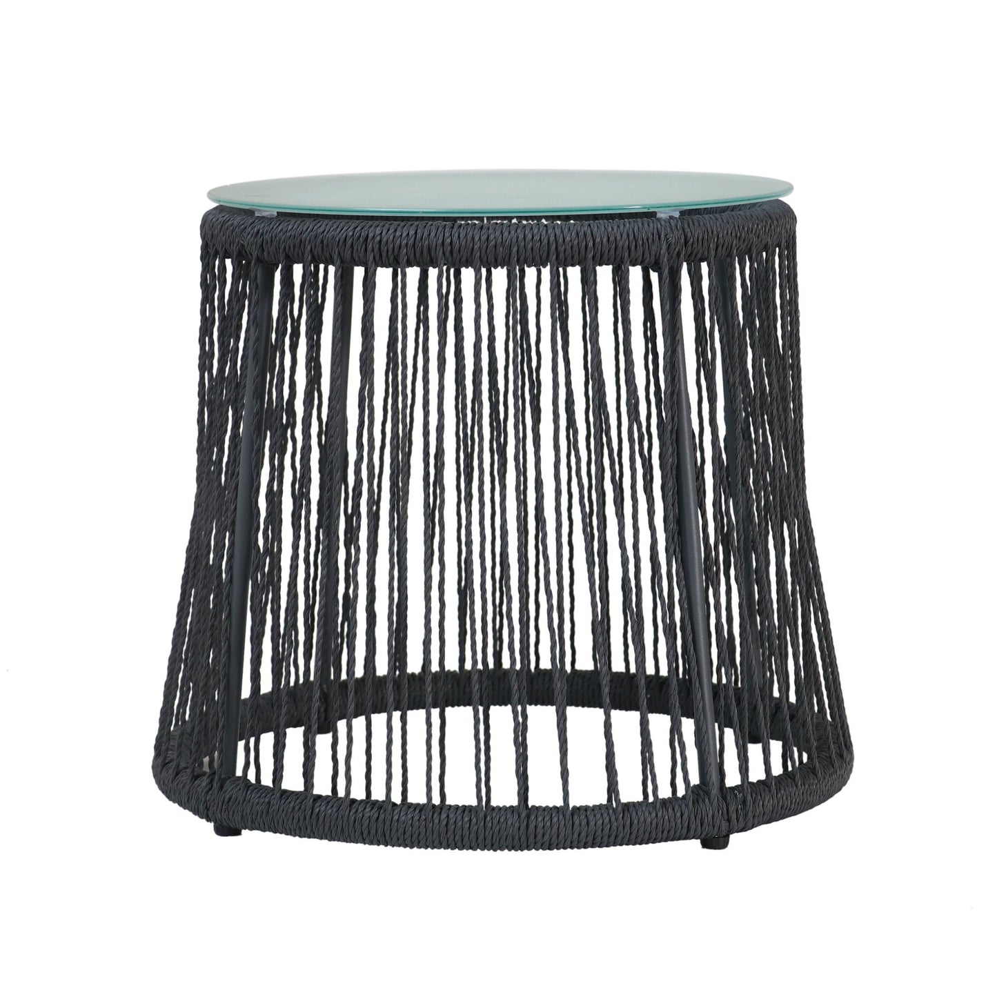 Boho Southport - Side Table With Glass Top Noble House